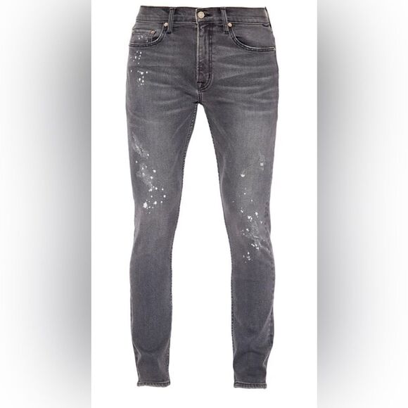 NWT NOEND Denim Men’s Charcoal Harrison Skinny Stretch Denim Jeans - Size 36 - Picture 2 of 13